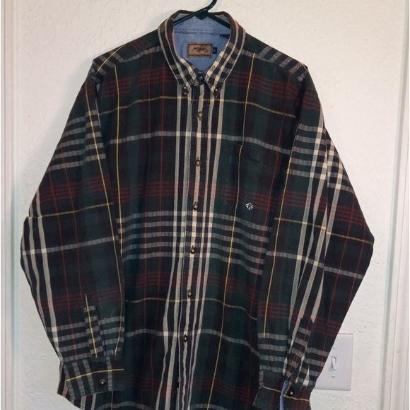 Roper Heavy Long Sleeve Button Down Men's Shirt - Picture 1 of 8